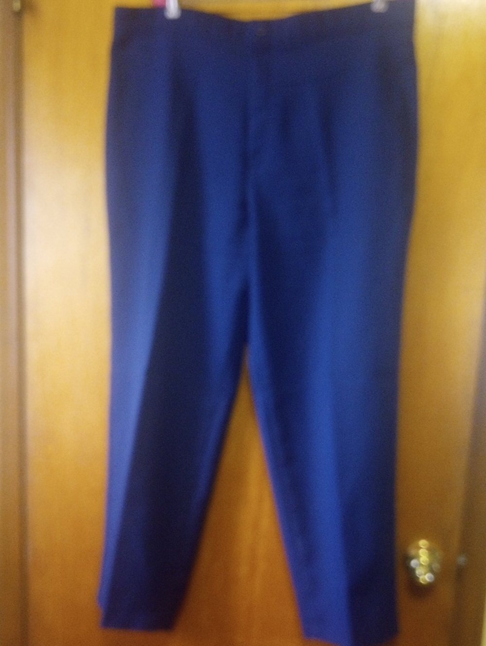 Lasting Comfort Navy Blue Vtg Polyester Slacks/ Pants/ Trousers. Plus Size 24